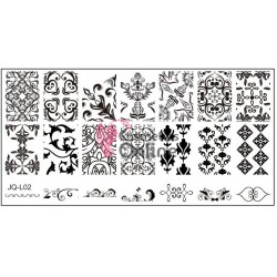 Matrita de Unghii din metal dreptunghiulara 6x12cm JQL 02